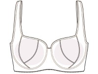 Balconette Bra Pattern #DL01