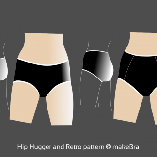 Hip Hugger and Retro panties pattern